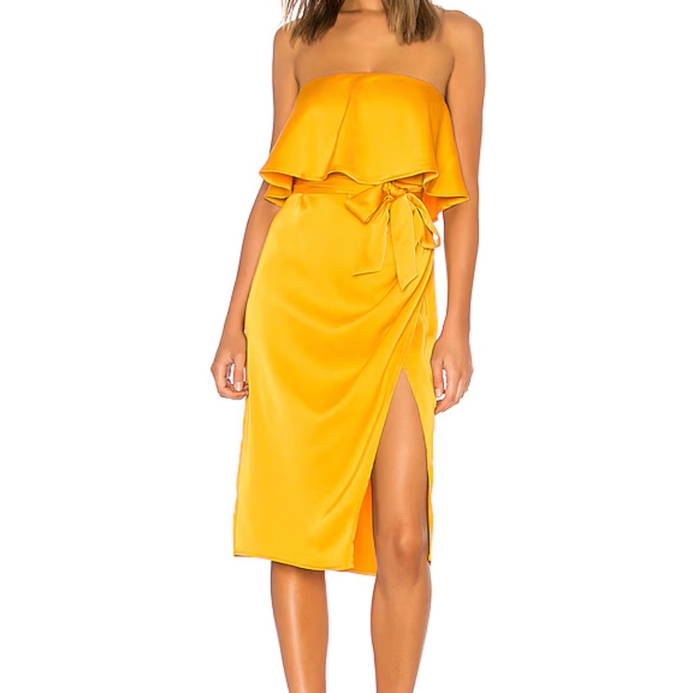 Violet Midi in Marigold - Lovers + Friends